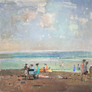 Camber Low Tide, August (oil on board)