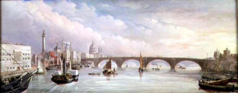 Approach to Billingsgate (oil on canvas)