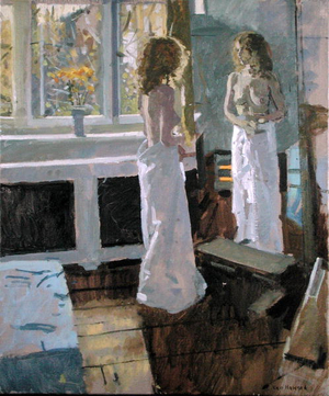 Reflection (oil on canvas)