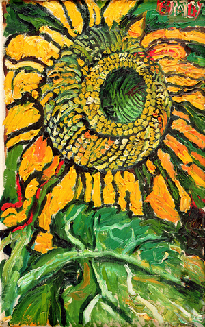 Sunflower (oil on canvas)