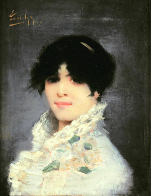 Portrait of a Lady (oil on canvas)