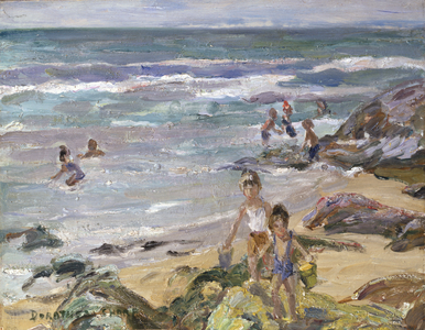 Summertime by the Sea (oil on board)