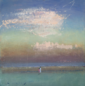 Cloud Formation - Camber Sands Late Evening (oil on board)