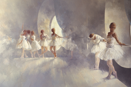 Ballet Studio (oil on canvas)