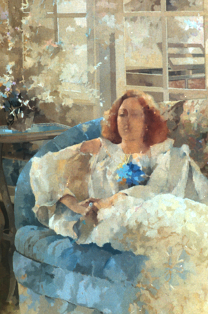 Veil of Elegance (oil on canvas)