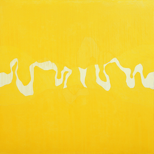 Yellow journey (oil on canvas)