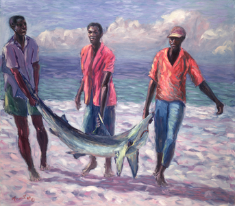 The Big Catch, 1989 (oil on canvas)