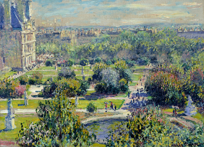 View of the Tuileries Gardens, Paris, 1876 (oil on canvas)