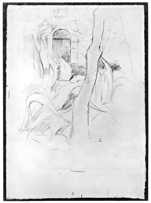 The Aloes at Villa Ratti, 1889 (graphite on paper)
