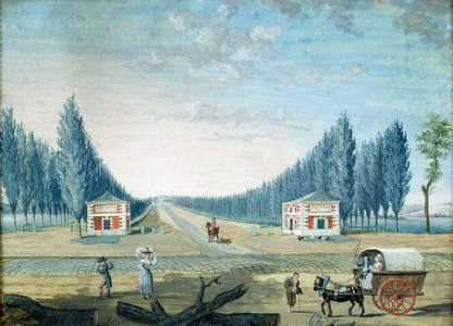 Entrance of the Parc du Raincy, c.1754-93 (gouache on paper)