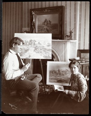 Russell the Cowboy Artist, 1905 (silver gelatin print)