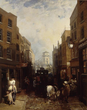 Buckingham Street, Strand, 1854 (oil on canvas)