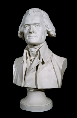 Bust of Thomas Jefferson (1743-1826) (parian marble)