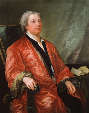 Self Portrait aged fifty, 1725 (oil on canvas)