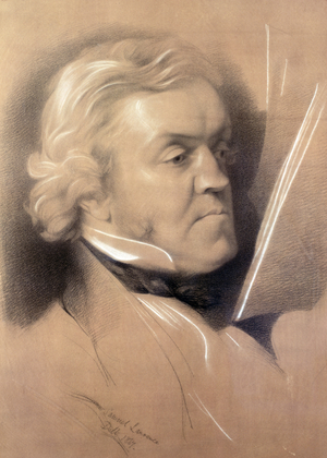 Portrait of William Makepeace Thackeray, 1867 (chalk on paper)