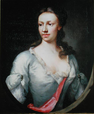 Portrait of a Lady of the Dormer Family, 1740s (oil on canvas)