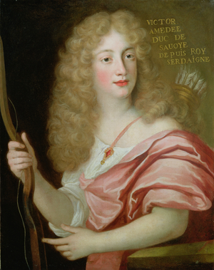 Portrait of Victor Amadeus II, Duke of Savoy (1666-1730) (oil on canvas)