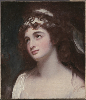 Head Study of Emma Hamilton (oil on canvas)