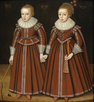 Portrait of Stephen and Mary Phesant, 1623 (oil on panel)