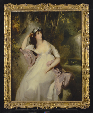 Portrait of Sally Siddons (oil on canvas)