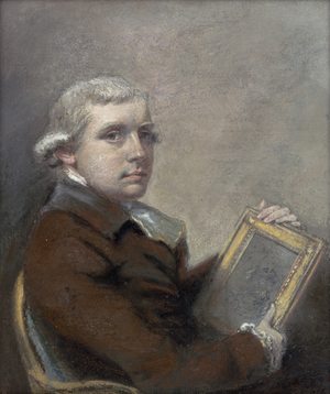 Self portrait, aged 31, c.1782 (pastel on paper laid on canvas)