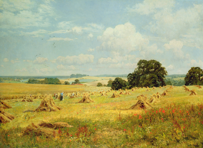 Lovely Peace with Plenty Crowned, near Abinger, Surrey, 1907 (oil on canvas)