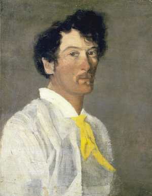 Whistler in a Yellow Cravat (oil on canvas)