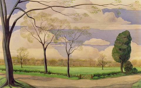 Landscape, 1945 (w/c on paper)