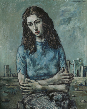 Portrait of Myra Davis, 1940 (oil on canvas)