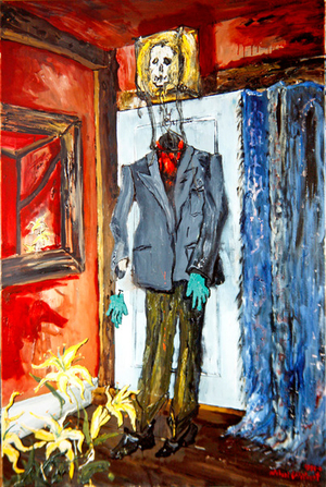 Self Portrait - Crucifixion, 1983-84 (oil on canvas)