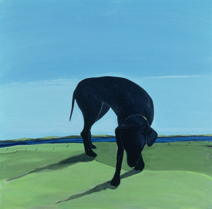 Joe's Black Dog, 1996 (acrylic on canvas)