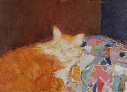 Ginger Cat, 1989 (oil on canvas)
