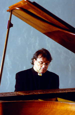 Jos Van Immerseel - Jos Van Immerseel - at the Cite de la Musique, Paris, October 1999. Belgian conductor and pianist, b. 1946