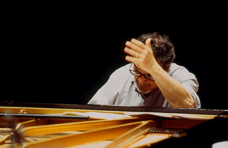 Leon Fleisher at the piano at Cite de la Musique, Paris 2000 American pianist born 1928 -
