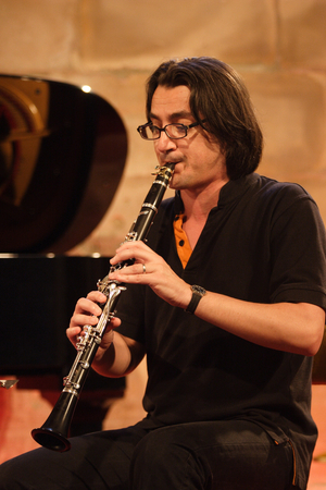 Florent Heau, French clarinnet player, (B. 1968). Auvers sur Oise festival, June 2008