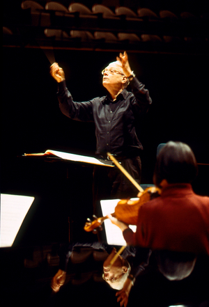 Hans Zender - German composer and conductor, Cite de la Musique, Paris, France, March 2001. b.1936