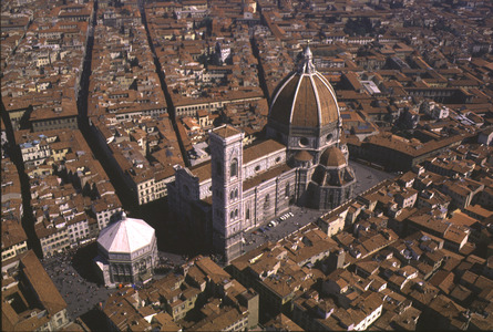 Aerial View of Piazza del Duomo, Florence (photo)
