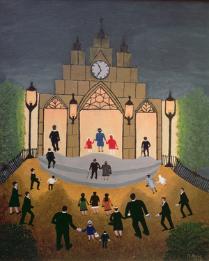Evensong, 1972 (oil on board)