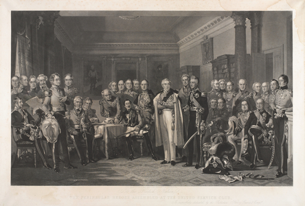 Peninsula Heroes at the United Services Club (litho)