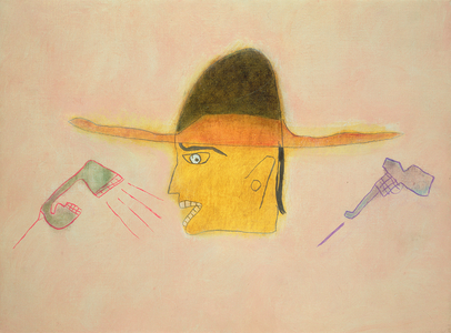 Gunman, 1991 (oil on canvas)
