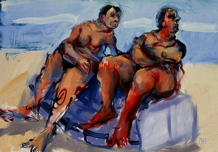 Mermaids Ashore, 2006 (oil on paper)