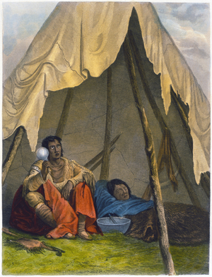Medicine Man, 1853 (colour litho)
