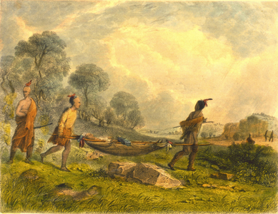 Transporting the Wounded, 1853 (colour litho)