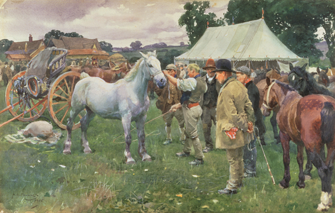 Horse Sale, 1902 (w/c on paper)