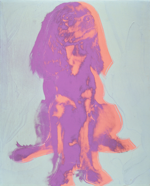 Pom, 1976 (acrylic on screened canvas)