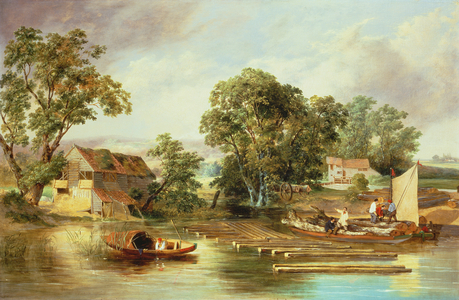 Taverham Paper Mill, Norfolk, 1839 (oil on canvas)