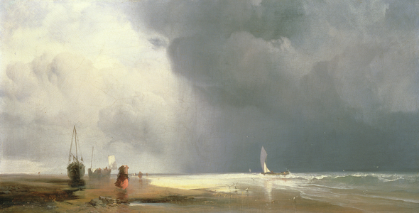 North Beach, Great Yarmouth (oil on canvas)