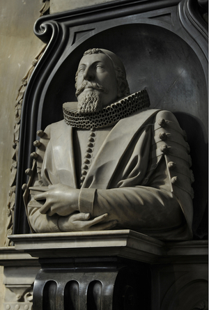 Memorial to Hugo Barker, 1632 (marble)