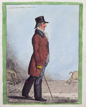 Portrait of Charles Howard, Duke of Norfolk (1746-1815) published by Hannah Humphrey in 1800 (hand-coloured etching)