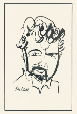 Professor Alan Ryan, 1990s (charcoal on paper)